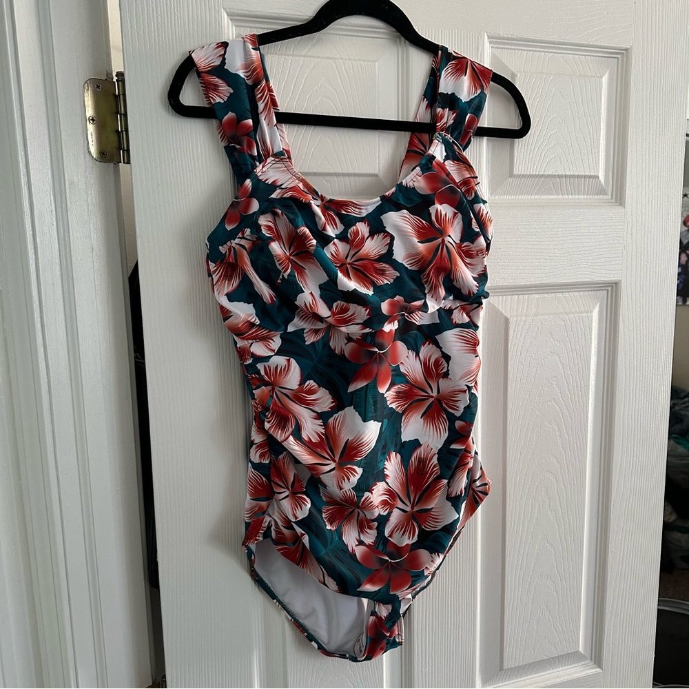 NWT one piece floral swimsuit